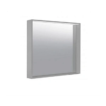 Зеркало Keuco Plan 33098292500, 80 см, с подсветкой и подогревом, лакированный алюминий, оникс