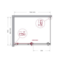 Душевой уголок BelBagno MARINO-AH-1-120/90-C-Cr - Gidratop.ru изображение