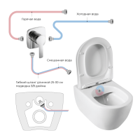 Чаша подвесного унитаза безободкового CEZARES COMFORT CZR-191-TH/BS - Gidratop.ru изображение