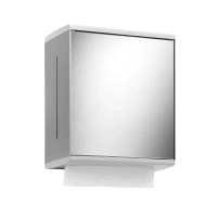 Диспенсер бумажных полотенец Keuco Collection Moll 12785010100, 28.5 см, алюминий серебристый анодированный/белый - Gidratop.ru изображение