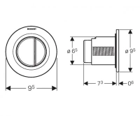 Клавиша смыва Geberit 116.040.46.1 - Gidratop.ru изображение