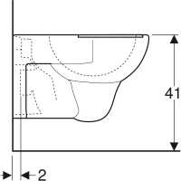 Подвесной унитаз Geberit Renova Nr.1 203045000, с подушкой на сидение - Gidratop.ru изображение