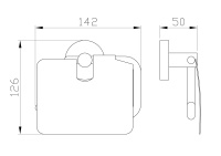 Держатель для туалетной бумаги с крышкой WONZON & WOGHAND EASY, Хром (WW-8126) - Gidratop.ru изображение