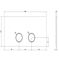 Gessi GESSI 316 клавиши смыва Viega 1H, 2H, 2L., цвет: хром - Gidratop.ru изображение