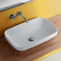 Раковина 60х38 см, без отв., цвет: белый матовый - Gidratop.ru изображение