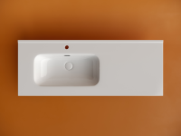 Раковина накладная мебельная CERAMICANOVA Element с отверстием под смеситель чаша слева 1210x465x180 мм цвет белый CN7006L - Gidratop.ru изображение