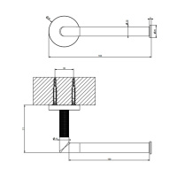 GESSI ANELLO держатель туалетной бумаги, вертикальная/горизонтальная установка, цвет Black XL - Gidratop.ru изображение