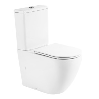 Унитаз-компакт безободковый BelBagno SFERA-R BB2141CPR/BB870SC - Gidratop.ru изображение