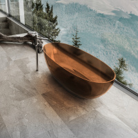 Ванна прозрачная Vincea VBT-6T01BR, 1700*750*550, цвет янтарь - Gidratop.ru изображение