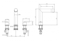 Смеситель ABBER Perfekte 316 AF8A08BST для раковины, сталь брашированная - Gidratop.ru изображение