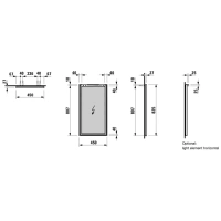 Зеркало Laufen Frame 4.4740.0.900.144.1, 45 x 80 см - Gidratop.ru изображение