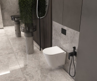 Унитаз подвесной Tornado Vito VT1-23T, ультратонкое soft-close сиденье - Gidratop.ru изображение