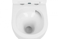 Комплект подвесной унитаз ABBER Bequem AC1100T белый с инсталляцией AC0105 и кнопкой AC0121NG никель - Gidratop.ru изображение