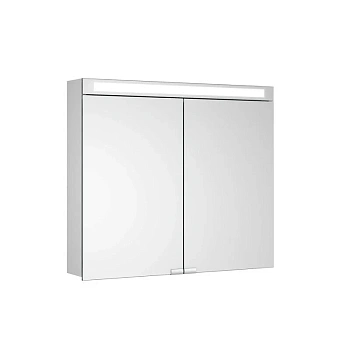 Зеркальный шкаф Keuco Royal E-One 44302171301, 80 см, с подсветкой, алюминий серебристый