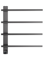 Полотенцесушитель электрический WONZON & WOGHAND NÜRNBERG, Темный графит (WW-AL344-GM) - Gidratop.ru изображение