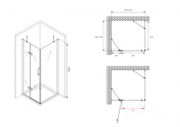 Душевой уголок ABBER Zart AG08100-S101 - Gidratop.ru изображение