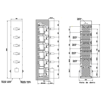 Gessi Rettangolo встраиваемый термостат, подключение на 3/4, с 5ю независимыми выходами(внешние части), цвет: хром - Gidratop.ru изображение