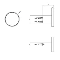 GESSI Origini крючок настенный. В комплект входит отделочная вставка., цвет хром - Gidratop.ru изображение