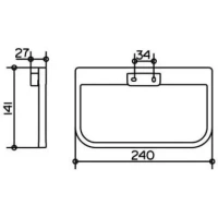 Кольцо для полотенца Keuco Collection Moll 12721 010000, 24 см, хром - Gidratop.ru изображение