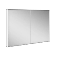 Зеркальный шкаф Keuco Royal Match, 12813171301, 100 см, с подсветкой, алюминий серебристый - Gidratop.ru изображение