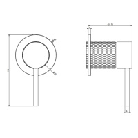 GESSI 316 встраиваемый смеситель на 1/2 на 1 источник (внешняя часть), цвет: Black XL - Gidratop.ru изображение