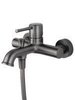 Смеситель для ванны с душем WONZON & WOGHAND TOR, Темный графит (WW-88037073-BGM) - Gidratop.ru изображение