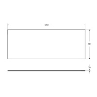 CADRO Столешница из HPL материала 1200x460 CADRO-120-HPL-NRM Nero Magma - Gidratop.ru изображение