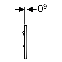 Ручной пневмопривод Geberit Sigma Type 01 HyTouch 116.011.21.5 для писсуара, глянцевый хром - Gidratop.ru изображение