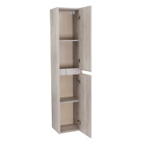 KRAFT Шкаф подвесной с двумя распашными дверцами с доводчиками, с двумя полками, правост. Rovere Galifax Bianco, 330x300x1600, KRAFT-1600-2A-SC-RGB-R - Gidratop.ru изображение