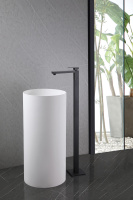 Смеситель ABBER Daheim AF8241B напольный для раковины, черный матовый - Gidratop.ru изображение