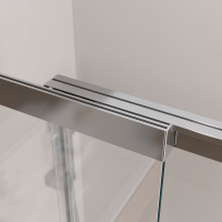 Душевая шторка на ванну с фиксированным креплением одной створки CEZARES SLIDER-FIX-VF-11-100/150-C-Cr - Gidratop.ru изображение