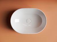 Умывальник чаша накладная овальная Element 480x350x140мм - Gidratop.ru изображение