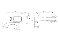 Смеситель для ванны WONZON & WOGHAND TRIUMPH, Хром (WW-563101-CR) - Gidratop.ru изображение