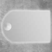 Зеркало с увеличительным зеркалом, со встроенной LED подстветкой, системой Антизапотевания, риверсивное 45030, 1200х800 - Gidratop.ru изображение