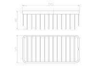 Полка для ванной WONZON & WOGHAND, Хром (WW-4102) - Gidratop.ru изображение