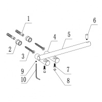 Бумагодержатель ABBER Osten 316 AA1831BG золото брашированное - Gidratop.ru изображение