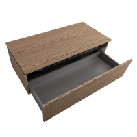 SLIDER Тумба с одним выкатным ящиком, дуб тангент, 996x476x300, SLIDER-1000-1C-PI-RT-P - Gidratop.ru изображение