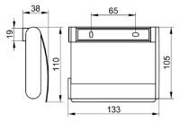 Держатель туалетной бумаги Keuco Plan 14960370000, черный матовый - Gidratop.ru изображение