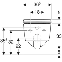 Подвесной унитаз Geberit iCon 500.814.00.1 безободковый, с сиденьем для унитаза - Gidratop.ru изображение