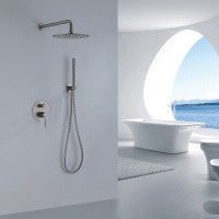 Душевая система ABBER Emotion AF8818NG скрытого монтажа без излива, никель - Gidratop.ru изображение