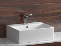 Умывальник чаша накладная прямоугольная Element 500x410x160мм - Gidratop.ru изображение