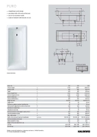 Стальная ванна Kaldewei Puro мод. 696, 190 х 90 х 42 см, без покрытия, 2596.0001.0001 - Gidratop.ru изображение