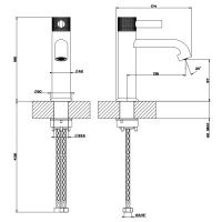GESSI INCISO смеситель для раковины на 1 отверстие без донного клапана Цвет: хром - Gidratop.ru изображение