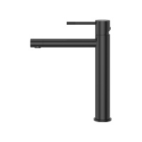 RELAX-LC2-NOP-W0 Смеситель для накладной раковины однорычажный без донного клапана, черный матовый - Gidratop.ru изображение