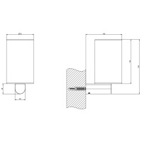 GESSI Rilievo стакан настенный, цвет: хром - Gidratop.ru изображение