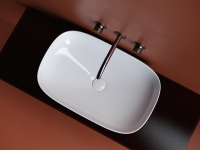 Умывальник чаша накладная прямоугольная Element 600x380x150мм - Gidratop.ru изображение