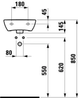 Раковина Laufen Pro 1595.0.000.104.1, 35 х 31 см - Gidratop.ru изображение