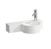 Раковина Laufen Val 8.1528.4.000.106.1, 55 x 31 см, подрезаемая до 43 см, крыло слева, белая - Gidratop.ru изображение