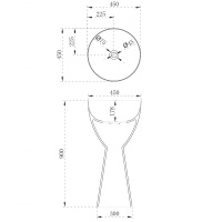 Раковина отдельностоящая ABBER Stein AS2507 белая матовая - Gidratop.ru изображение