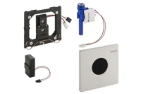 Клавиша смыва Geberit Sigma Type 10 116.025.SN.1 для писсуара, 230В, хром матовый/полированный - Gidratop.ru изображение